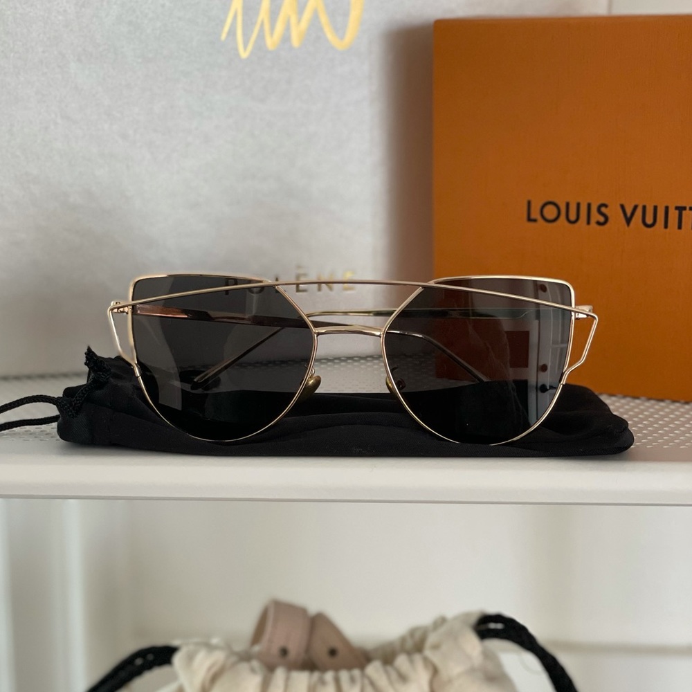 Black and gold sunglasses